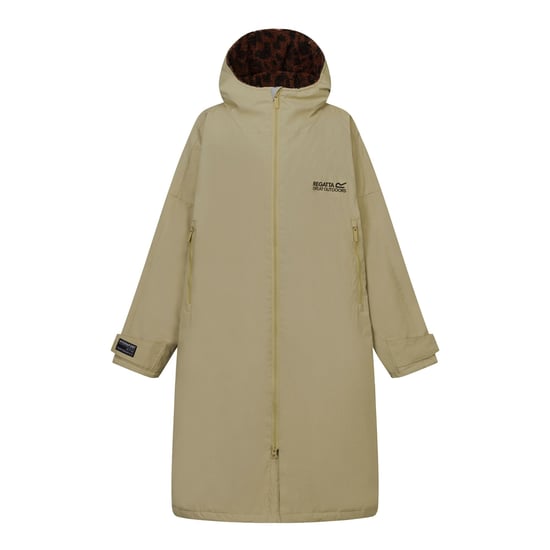 Regatta Bata impermeable unisex para adultos con estampado de leopardo (Barleycorn/Dark) - Image 2