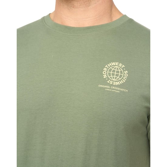 Crosshatch Camiseta de hombre Chittingtons (Negro Oliva) - Image 4