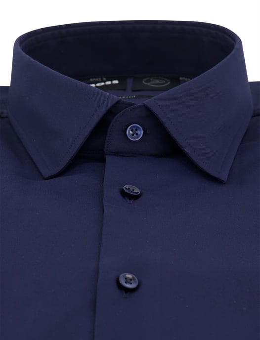 Boss Black P-Hank camisa lisa azul marino - Image 3