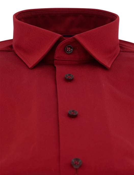 camisa de negocios OLYMP Luxor Modern Fit roja - Image 3