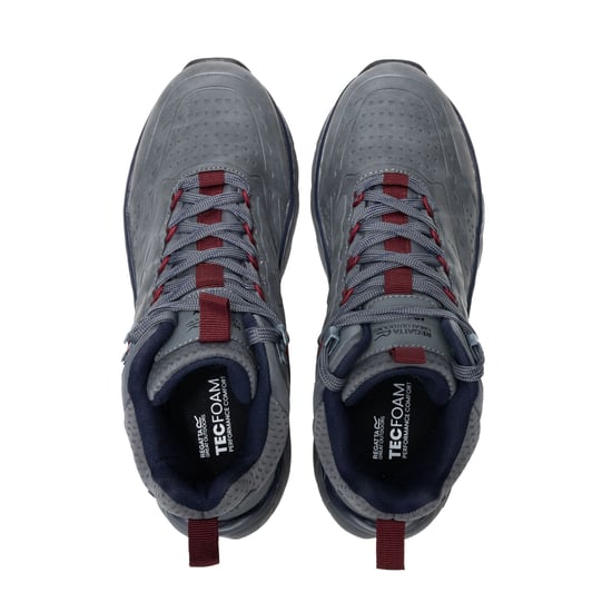 Regatta Botas de senderismo de media caña para hombre Derino (Granite/Navy) - Image 4