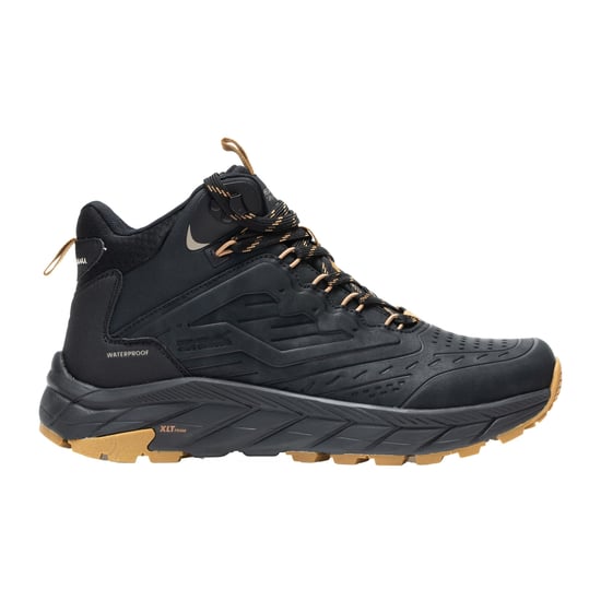 Regatta Botas de senderismo Derino de media caña para hombre (Negro/Goma) - Image 1