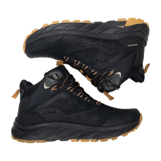 Regatta Botas de senderismo Derino de media caña para hombre (Negro/Goma) - Image 6