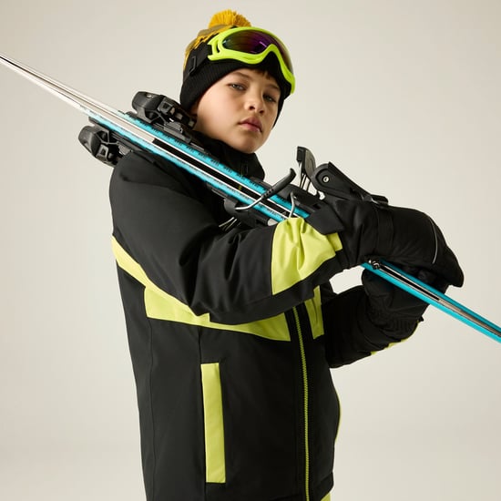 Dare 2B Chaqueta de esquí infantil Rip It (Negro/Wild Lime) - Image 3
