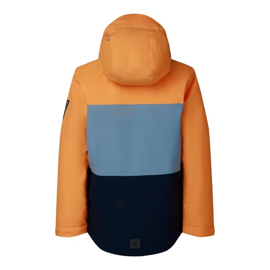 Dare 2B Chaqueta de esquí infantil Send It II (Naranja eléctrico/Azul marino) - Image 3
