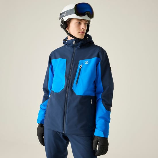 Dare 2B Chaqueta de esquí Eagle IV para hombre (Azul marino/Azul atlético) - Image 6