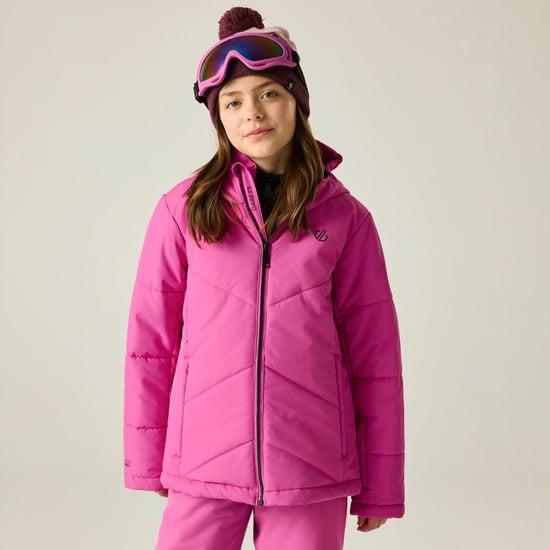 Dare 2B Chaqueta de esquí para niños Glacier (rosa extremo) - Image 4