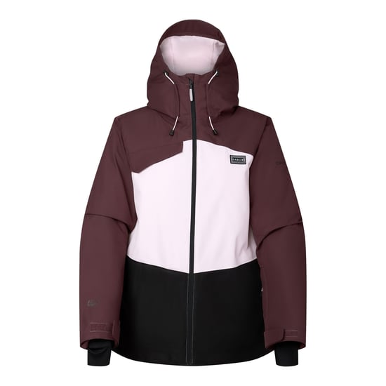 Dare 2B Chaqueta de esquí para mujer con estampado de bloques (Huckleberry/Pink Haze) - Image 1