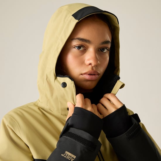 Dare 2B Chaqueta de esquí para mujer Flurry III (Beige desierto/Negro) - Image 4