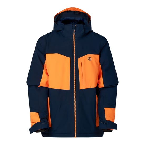 Dare 2B Chaqueta de esquí infantil Rip It (Azul marino/Naranja eléctrico) - Image 2