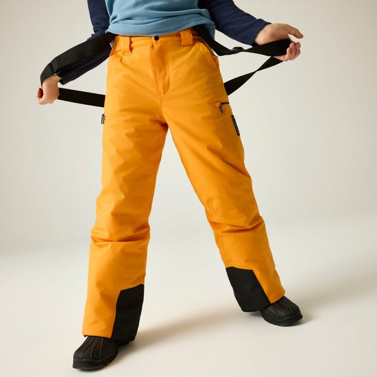 Dare 2B Pantalones de esquí acolchados para niños Pow III (Naranja eléctrico) - Image 5