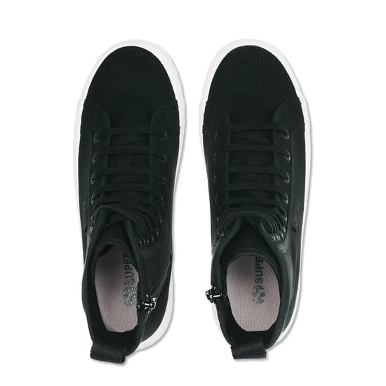 Superga 2641 Alpina Botas altas para mujer (Total Black/Avorio) - Image 2