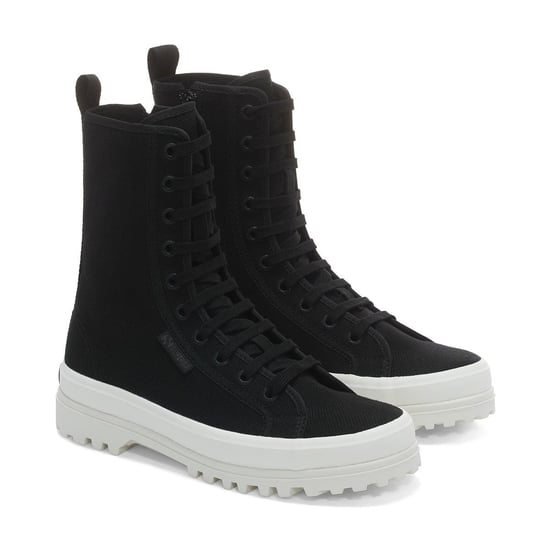 Superga 2641 Alpina Botas altas para mujer (Total Black/Avorio) - Image 3