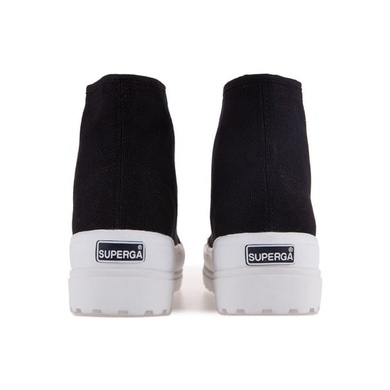 Superga 2341 Cotu Alpina zapatillas altas para mujer (Negro/Dorado pálido) - Image 3