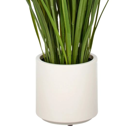 Kopu ® césped ornamental artificial 125 cm con plumas maceta color crema - Image 3