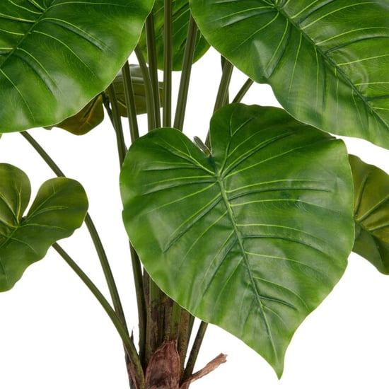 Kopu ® planta artificial de Alocasia 100 cm maceta gris oreja de elefante - Image 2