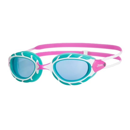 Zoggs Gafas de natación infantiles Predator (Rosa/Turquesa/Azul) - Image 1