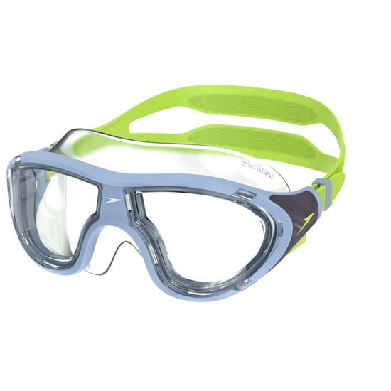 Speedo Máscara de buceo Biofuse 2.0 para niños (Azul/Verde lima) - Image 3