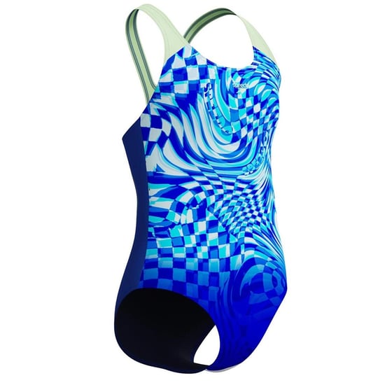 Speedo Bañador de una pieza para niña Mosaic Splashback (Azul/Azul oscuro) - Image 5