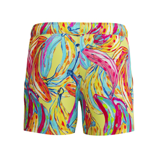 Speedo Pantalón corto de baño tipo volley Redondo Edge para hombre Banana (Rojo/Amarillo/Azul) - Image 2