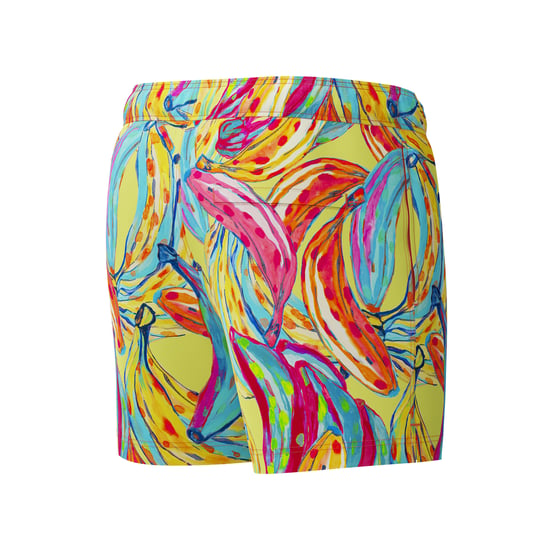 Speedo Pantalón corto de baño tipo volley Redondo Edge para hombre Banana (Rojo/Amarillo/Azul) - Image 4
