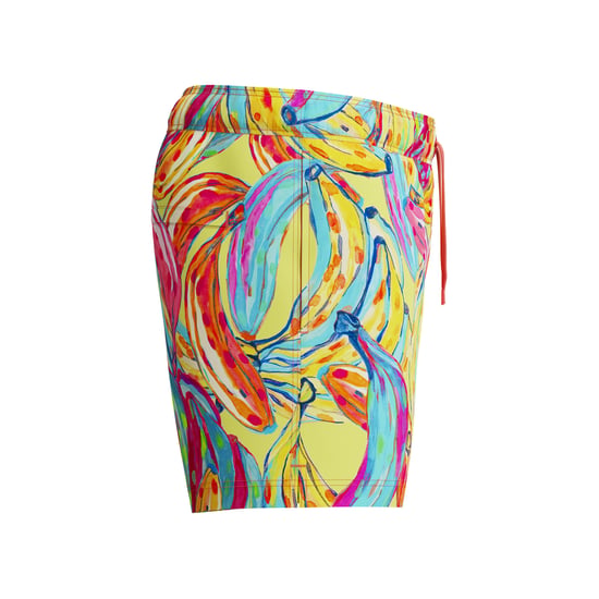 Speedo Pantalón corto de baño tipo volley Redondo Edge para hombre Banana (Rojo/Amarillo/Azul) - Image 5