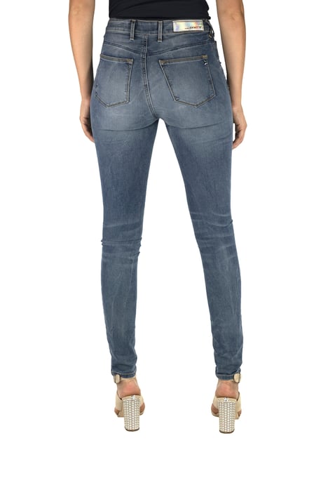 Pantalon Tejano Largo con corte del bajo recto 10DB50292 mujer - Image 3
