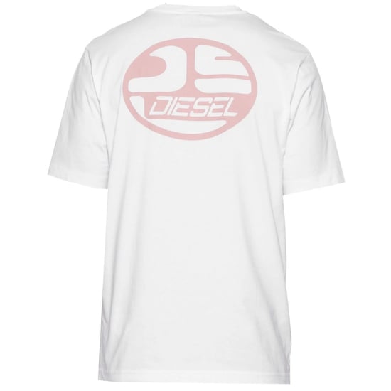 Camiseta blanca brillante con logo DS ovalado de Diesel - Image 2