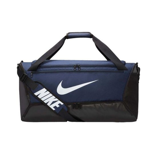 Nike Brasilia Swoosh Training Bolsa de deporte de 60 l (Azul marino medianoche/Negro/Blanco) - Image 2