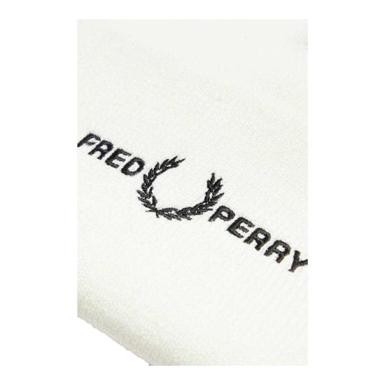 Fred Perry Gorro con logotipo bordado (Blanco nieve) - Image 3
