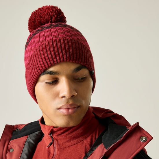Dare 2B Gorro de hombre con pompón (Rojo rústico) - Image 6