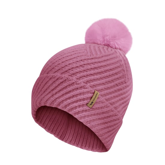 Trespass Gorro de punto para mujer Anala (Rosa descolorido) - Image 4