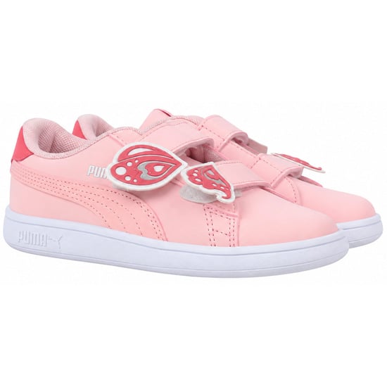 Puma Smash v2 Bfly V Zapatillas infantiles rosas - Image 2