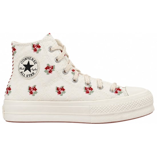 Converse Chuck Taylor Lift Hi Zapatillas de lona altas para mujer Blancas - Image 2
