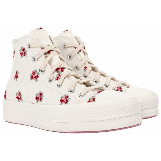 Converse Chuck Taylor Lift Hi Zapatillas de lona altas para mujer Blancas - Image 3