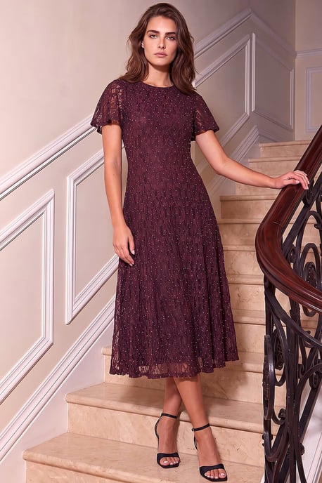 Vestido petite de encaje con adornos - Image 2