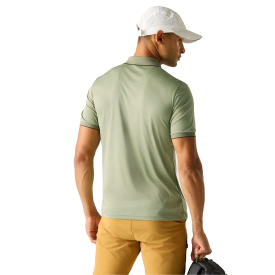 Regatta Polo de punto para hombre Remex II (verde salvia claro liso) - Image 3