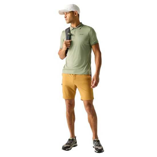 Regatta Polo de punto para hombre Remex II (verde salvia claro liso) - Image 4