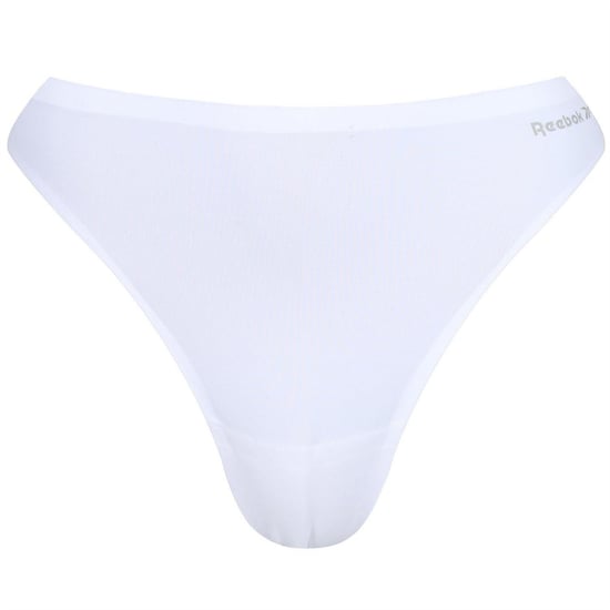 Reebok Tanga con logotipo para mujer (Pack de 3) (Negro/Blanco/Gris) - Image 3