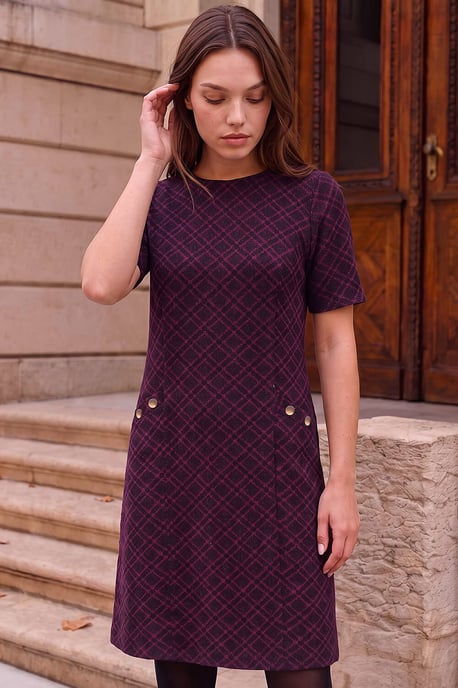 Vestido jacquard petite - Image 1