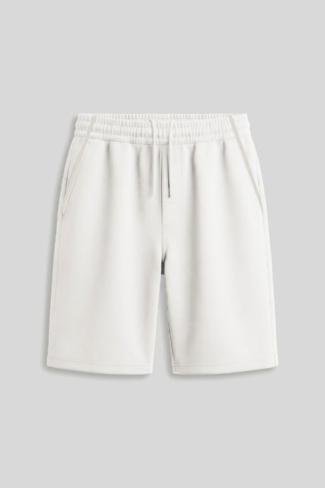 Pantalón corto con cintura de cordón y bolsillos - Image 3