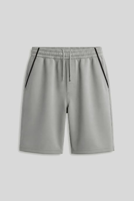 Pantalón corto con cintura de cordón y bolsillos - Image 1