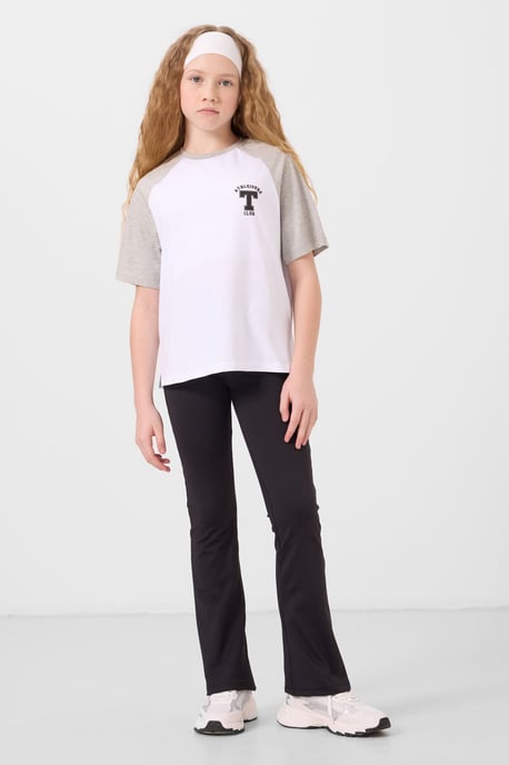 Camiseta de corte relajado con cuello redondo y estampado de texto - Image 2