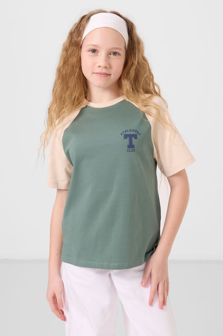 Camiseta de corte relajado con cuello redondo y estampado de texto - Image 2