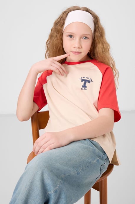 Camiseta de cuello redondo, corte relajado y estampado de texto - Image 2