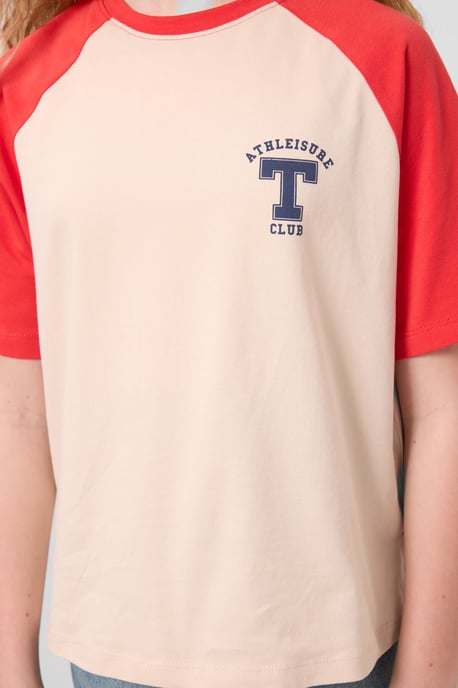 Camiseta de cuello redondo, corte relajado y estampado de texto - Image 5