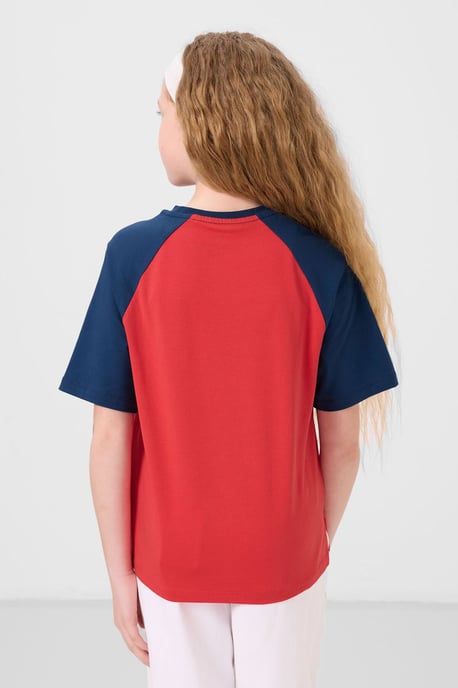 Camiseta de corte relajado con cuello redondo y estampado de texto - Image 5