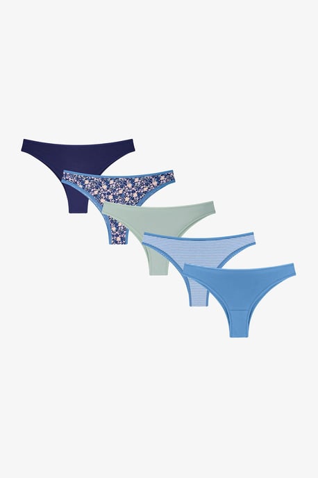 Sugarplum Floral Pack de 5 bragas brasileñas - Image 1