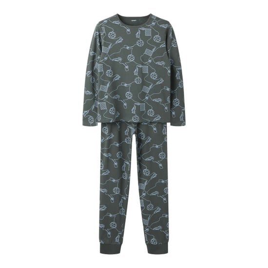 Name It Conjunto de pijama largo para niño NKMNIGHTSET estampado de fútbol - Image 1