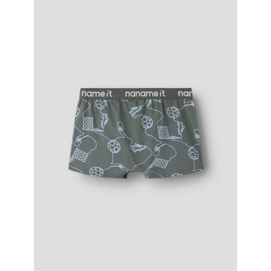 Name It Calzoncillos bóxer para niño trunks nkmboxer kick off pack de 3 estampado de fútbol gris/azul - Image 5